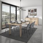 GAMI - Buffet - 3 portes - Décor chene - L 180 x P 45 x H 91 cm - Made in France - OLERON