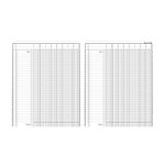 Registre comptable à colonnes 31,5 x 24,5 cm - 8 colonnes par page