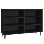 vidaXL Buffet Noir 103 5x35x70 cm Aggloméré