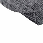 Tapis rond en laine texturé noir et beige - Ø 160 cm