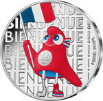 Pièce de monnaie en argent 50 euro g 35 millésime 2023 les mascottes bienvenue mascotte