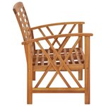 vidaXL Banc de jardin 119 cm Bois d'acacia solide