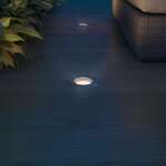 vidaXL Lampes au sol à LED d'extérieur 3 Pièces rond