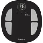 TERRAILLON 14853 - Impédencemetre connecté Run et Fit + Ecouteurs intra-auriculaires - Wi-fi, Bluetooth - 32,4x34,2cm - Noir