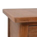 vidaXL Table de chevet Bois de sapin massif  40 x 29 x 68 cm Marron