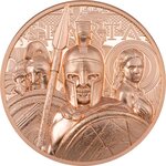SPARTA 50g Copper monnaie 1 Dollars Cook Islands 2023