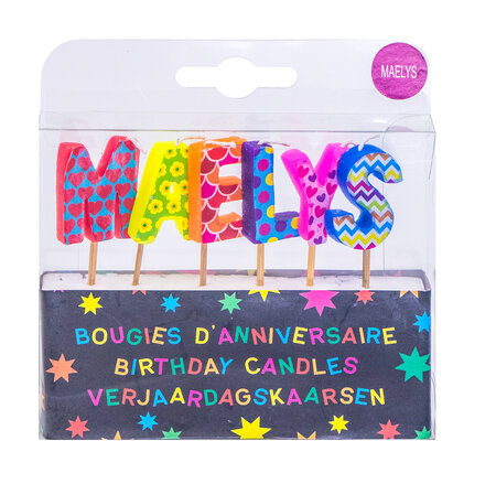 Bougies d'anniversaire maëlys