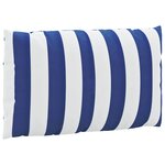 vidaXL Coussins de palette 3 Pièces rayures bleues/blanches tissu oxford