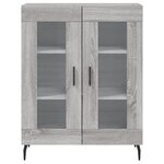 vidaXL Buffet sonoma gris 69 5x34x90 cm bois d'ingénierie