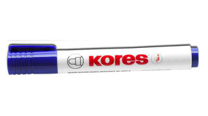 Marqueur pour tableau blanc pte ogive 3mm bleu kores