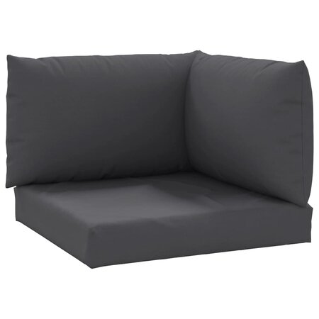 vidaXL Coussins de palette 3 Pièces anthracite tissu oxford