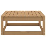 vidaXL Salon de jardin 2 Pièces Marron miel Bois de pin massif