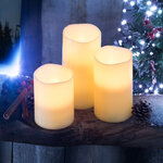 Tectake lot de 2 sets de bougies led avec changement de couleur