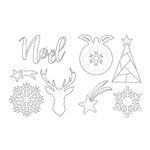 Loisirs créatifs - kit plastique dingue - décorations de noël dorées