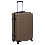 vidaXL Ensemble de valises rigides 3 Pièces Marron ABS