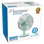 Bestron ventilateur de bureau rétro dft35m 35 cm 35w vert menthe