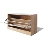 vidaXL Banc à chaussures 80 x 24 x 45 cm Chêne