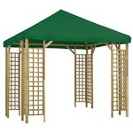vidaXL Belvédère 3x3 m Vert