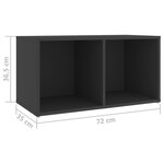 vidaXL Meubles TV 4 Pièces Gris 72x35x36 5 cm Aggloméré