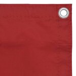 vidaXL Écran de balcon Rouge 120x500 cm Tissu Oxford
