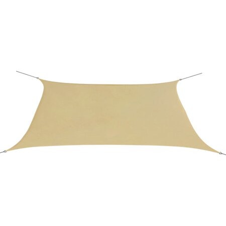 vidaXL Parasol en tissu Oxford rectangulaire 2x4 m Beige
