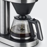 SEVERIN 5761 cafetiere filtre isotherme Café Caprice - 1450 W - 1L - 5 programmes - arret automatique - inox brossé noir
