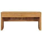 vidaXL Meuble TV 100x35x45 cm Bois de teck massif