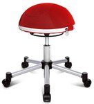 Tabouret fitness 'Sitness Half Ball' Rouge TOPSTAR