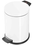 Poubelle à pédale ProfiLine Solid M, 12 litres, blanc HAILO