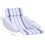 vidaXL Chaise flottante pour piscine 140x83x60 cm