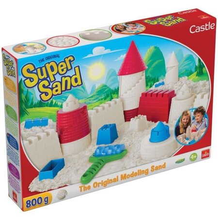 SUPER SAND Castle - Loisir créatif - Sable a modeler - Be Creative - GOLIATH