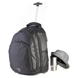 Sac à dos voyage fonction trolley - 1421 - noir