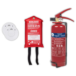 Smartwares ensemble de sécurité contre l'incendie 4 pièces