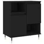 vidaXL Buffets 3 Pièces noir bois d'ingénierie