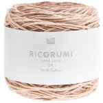 Pelote fil coton beige - ricorumi spin spin 50 g