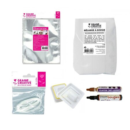 Kit Bougie à faire soi-même - Doré-noir