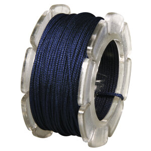 Cordon en cire av. noyau nylon 0 6mm ø bleu jeans bobine 10m 1 bobine