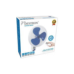 Bestron ventilateur mural avec télécommande 40 cm 45 w blanc awf40rem