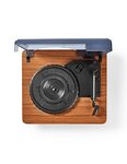 Platine vinyle 9 W Bluetooth avec couvercle anti-poussière - Nedis