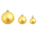 vidaXL Ensemble de boules de Noël 100 Pièces 3/4/6 cm Doré