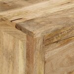 vidaXL Table de chevet 45x35x60 cm Bois de manguier solide