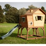Axi maison de jeu avec toboggan max bois