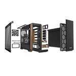 Be quiete boitier pc silent base 601 - noir / orange - verre trempé - format atx (bgw25)