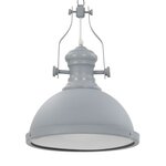 vidaXL Plafonnier Gris Rond E27