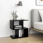 vidaXL Tables de chevet 2 Pièces Noir 50x30x51 5 cm Aggloméré