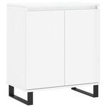 vidaXL Buffet Blanc brillant 60x35x70 cm Bois d'ingénierie