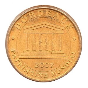 Mini médaille monnaie de paris 2007 - bordeaux