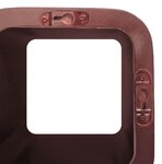 Etagere mur cubes Bouteilles de vin brun fonce
