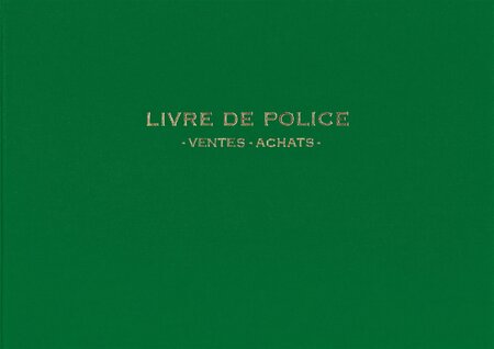 Registre Livre de police pour Bijoutiers - Ventes/achats - 21X30 200 P.- vert ELVE