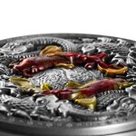 Koi and dragons 2 once silver & 11.5 once copper monnaie 10000 francs chad 2023